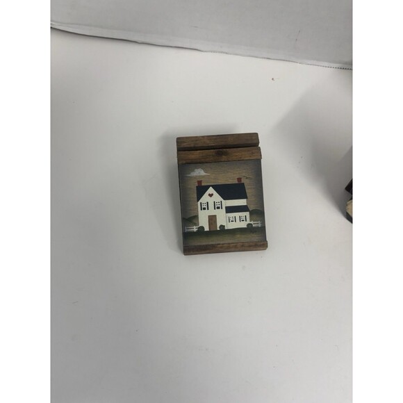 Vintage Wood Cow Lot Napkin/Paper Plate holder And Recipe Holder - Picture 2 of 8